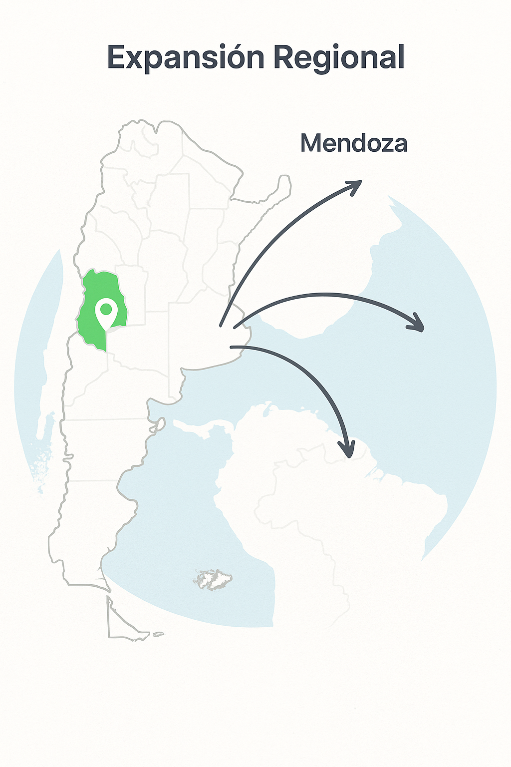 Mapa de expansión en Latinoamérica